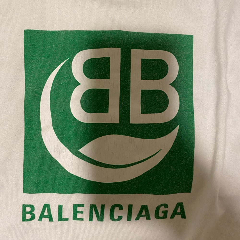 Balenciaga BB Green Leaf Logo Tshirt size M Demna Gvasalia SS19 Recycle RARE